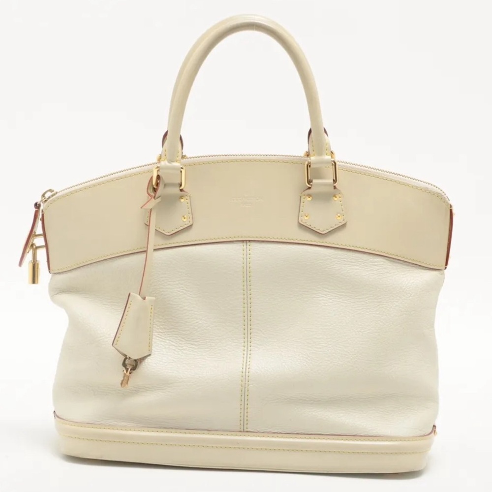 Louis Vuitton Suhali Lockit MM - Ivory With Gold hardware M91874 - Picture 1 of 13